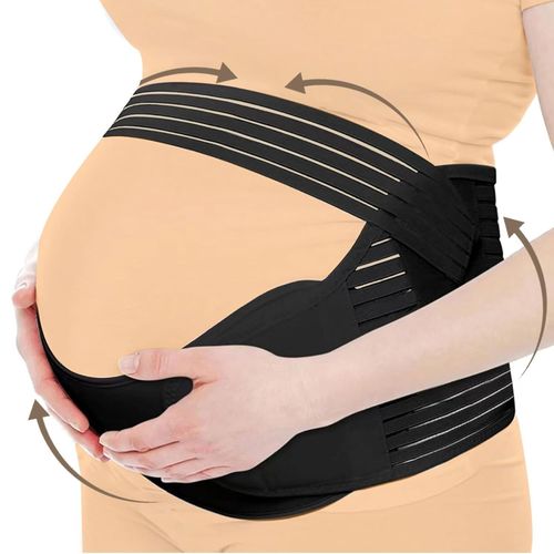 Pregnancy Maternity Belt Lumbar Back Support Waist Band Belly Bump Brace Strap — image 1