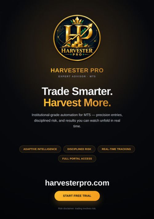 Harvester Pro Gold Trading Bot -  This is original our own product