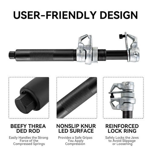 3Pc Universal Coil Spring Compressor for Macpherson Strut Shock Absorber Tool UK — image 7