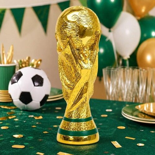 Resin 2026 FIFA World Cup Trophy Replica Gold Finish for Display Use
