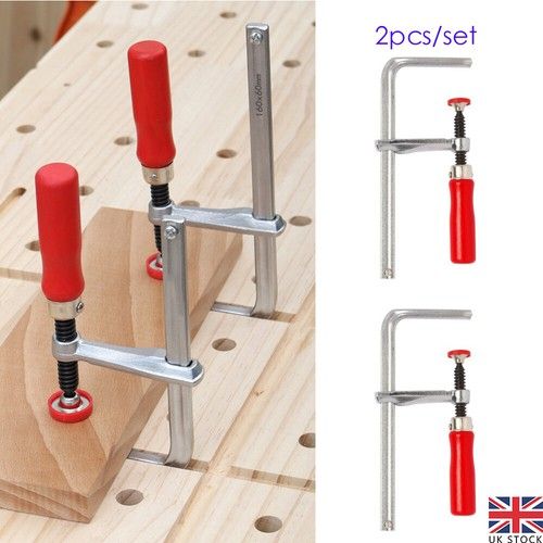 2PCS Quick Adjust Screw Handle Track Saw Rail Clamps MFT Clamps Festool Rail