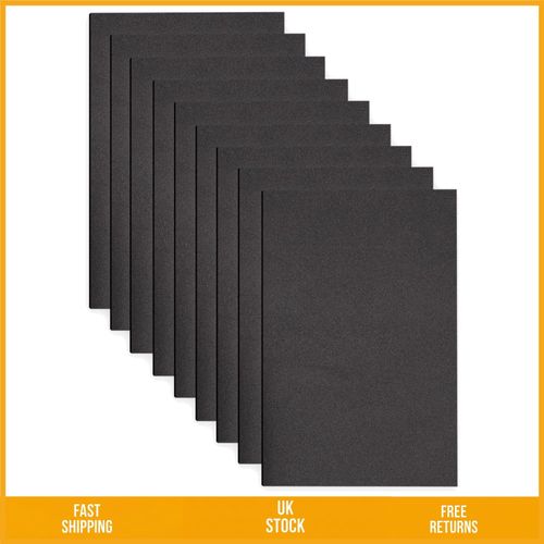 Versatile Black Eva Foam Sheets Thin DIY Craft Board 9 Pcs 17.78x28.7cm 2mm — image 1