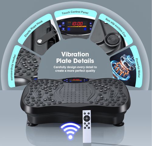 Power Vibration Plate Vibrating Machine Platform Exercise Body Shaker Massager — image 4