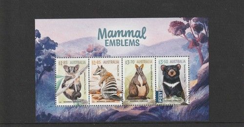 Australia 2026 Mammal Emblems II Mini-Sheet Mint Never Hinged.
