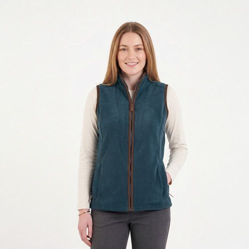 Hazy Blue Womens Ladies Sofia Full Zip Bodywarmer Gilet Fleece Waistcoat Outdoor