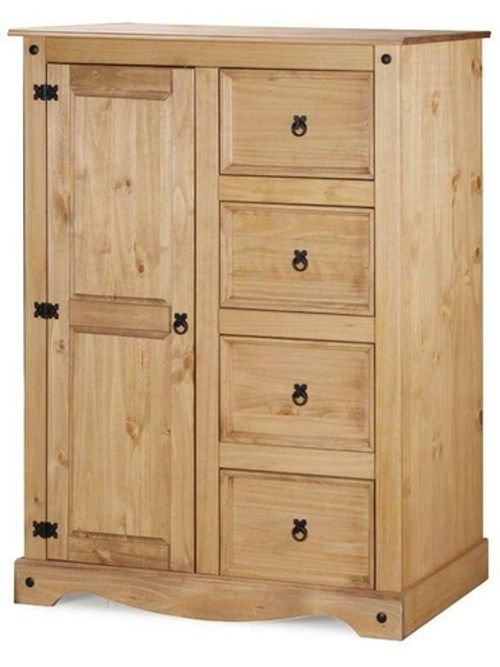 Corona Solid Pine Bedroom Furniture Bed Bedside Chest Drawers Wardrobes Desk