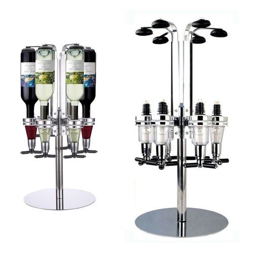 Bottle Stand Wall Mounted Rotary Bar Optic Dispenser Set Spirit Drink Dispenser