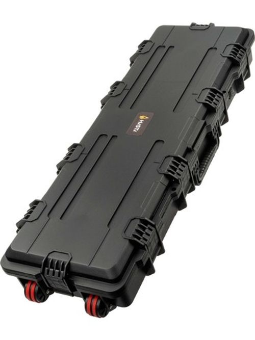 Large Wheeled Rifle Hard Case; Mil-Spec Black; Pick and Pluck Foam