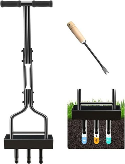 Manual Lawn Coring Aerator Nuckykl Yard Tool Garden Lawn Care Equipment New