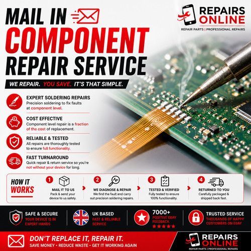Mail In Component Repair Service Microsoldering FPC PCB Trace Repair UK