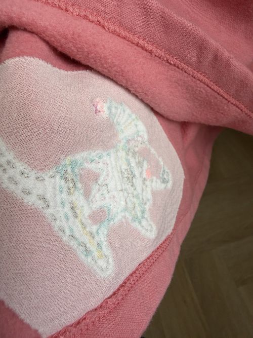 NEXT baby girl Christmas Sweatshirt Pink Dress 12-18m, excellent condition  — image 4