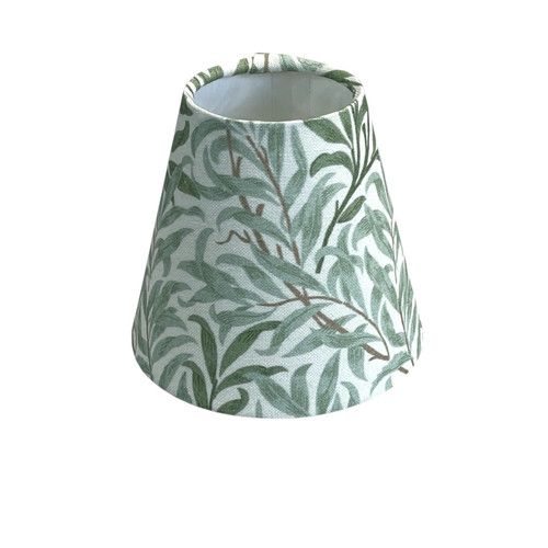 William Morris Candle Clip Handmade Lampshade with Willow Bough
