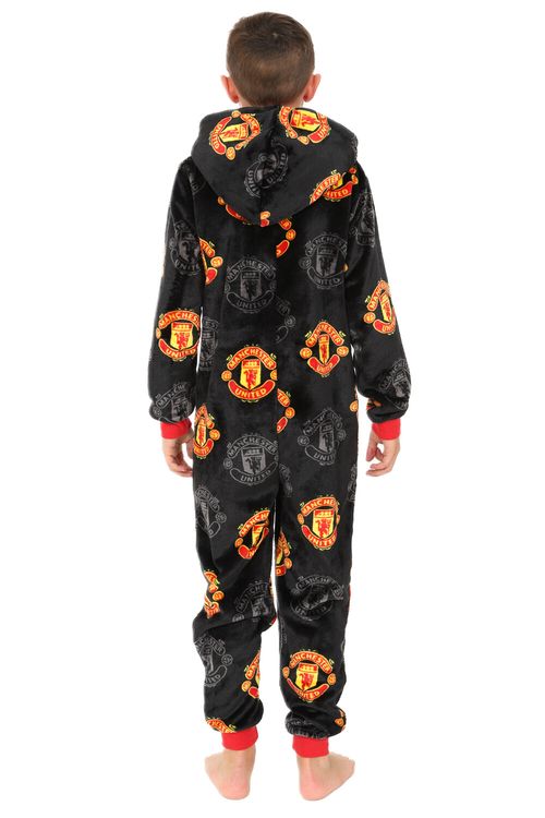 Manchester United Football Club Boys Fleece Sleepsuit Kids All in One — image 2