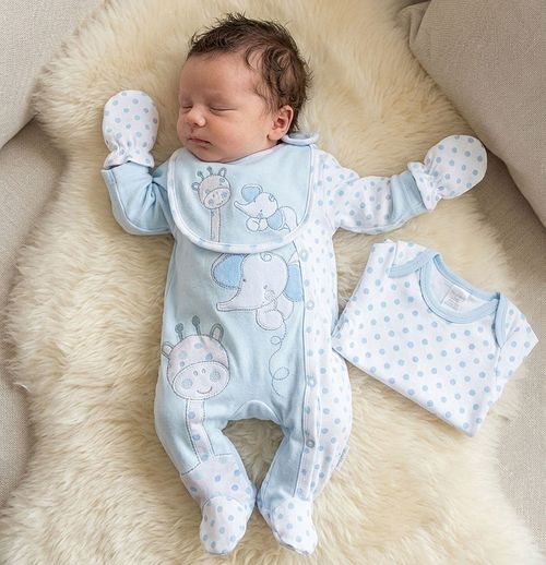 Premature Baby Girl 4 Pce Set Sleepsuit Bodysuit Bib Mitts Tiny Prem Pink — image 6