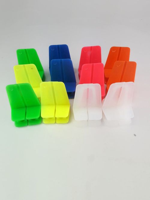 Brick Line blocks 12x corner blocks for brick laying, brickies mixed colours — image 1