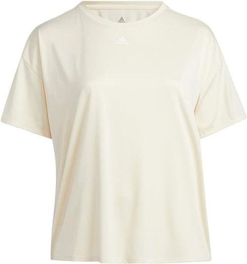 ADIDAS Womens Beige 3 Stripe Short Sleeve Tee T-Shirt Size 3X 28/30 BNWT