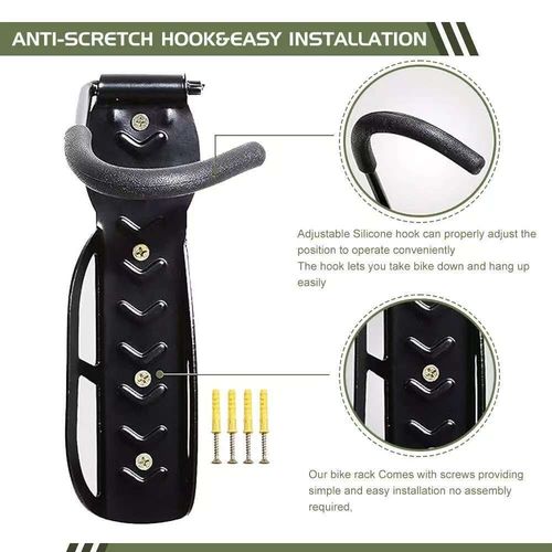 Heavy Duty Steel Bike Hooks Wall Mount Bicycle Storage Holder Garage Shed — image 4