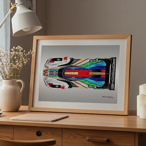 Porsche 963 Lemans WEC Motorsport A3 Print Poster Artwork