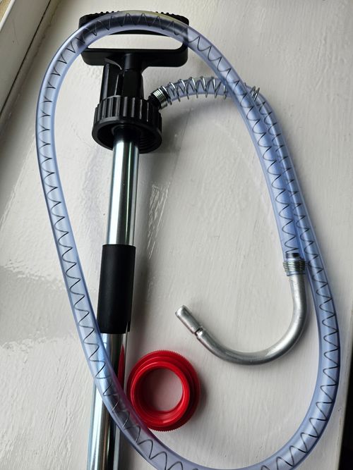 Flow Pump for 20 Litre Drums Suitable For Oil Gear Oil & ATF  127cm 50" PVC Hose — image 9