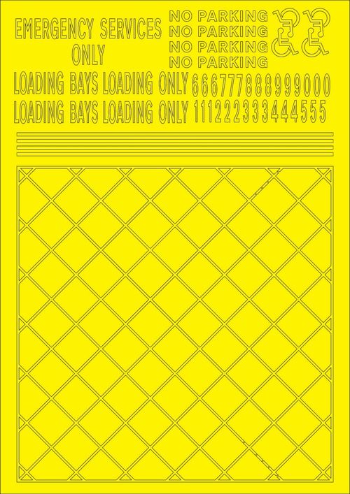 SELF-ADHESIVE PRE-CUT ROAD MARKINGS FOR OO SCALE & 1:76 MODEL RAILWAY RX004-OO — image 4