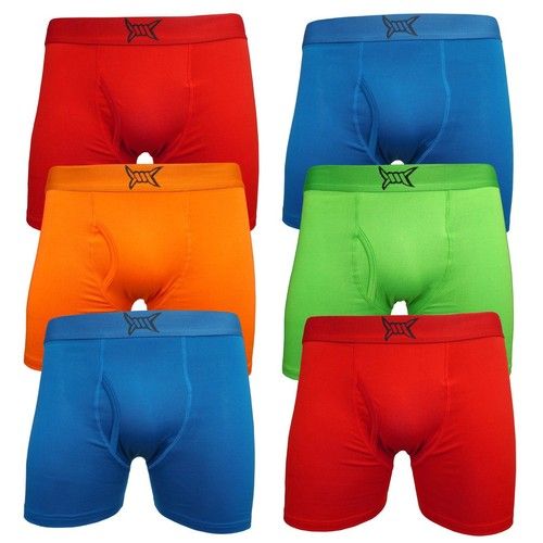 6 Pack Boxer Shorts Brief Trunks Underwear Stretch Soft Pants Elasticated S-5XL