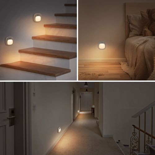 ANOPU Motion Sensor Lights Indoor, 2 Pack Rechargeable Rechargeable, White — image 6