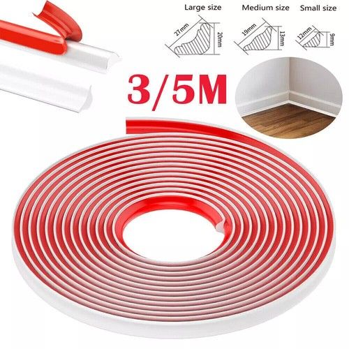3/5M Flexible Moulding Wall Corner Trim Self Adhesive Strip for Flooring Ceiling