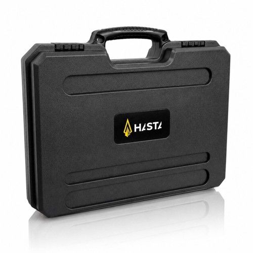 HASTA Pistol Hard Case Airsoft Gun Storage Box Foam Padded Lockable Padlock
