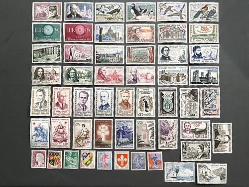 France 1960 Complete Year Set MNH** – Stamp Collection – Mint Never Hinged — image 1