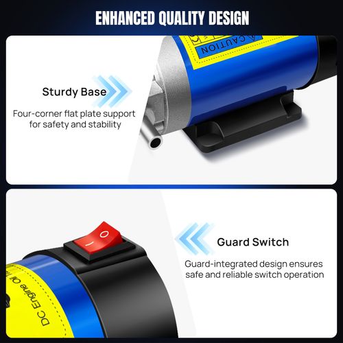12V Electric Car Diesel Engine Oil Change Transfer Extractor Suction Syphon Pump — image 5