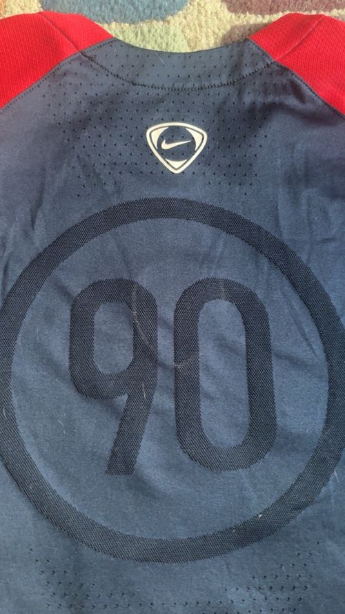 Arsenal Nike Training Shirt 2005 Vintage Football Jersey XL Navy Red Authentic — image 5