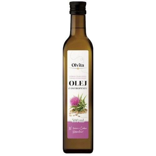 Olvita Milk Thistle Oil Cold Pressed Unrefined Edible Oil 500 ml