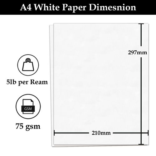 A4 Copy Paper A4, Packs of 500 Sheets Printer Paper, Laser, Inkjet, Fax Paper — image 2