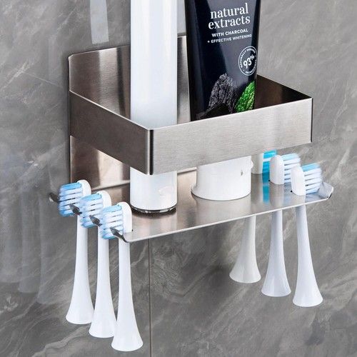 MOLEDINO Stainless Steel Electric Toothbrush Head Holders Wall Mounted