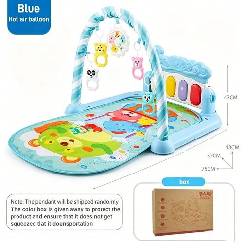 GYM PLAY MAT BABY NEWBORN KID 3 IN1 FITNESS MUSIC LAY FUN PIANO MUSIC KID GIFT