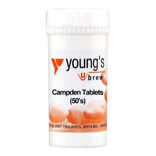 50 Campden camden tablets for wine making and cider brewing. Resealable pot.