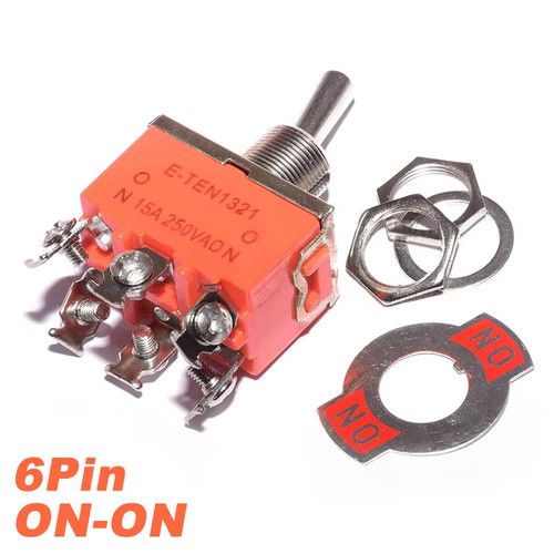 Standard Toggle Switch DPDT. (Reversing)  SCREW CONNECTIONS. FreePostage