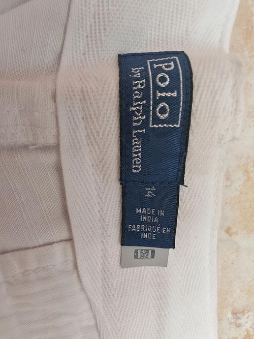 Polo by Ralph Lauren white ladies cotton casual shorts uk 14 — image 3