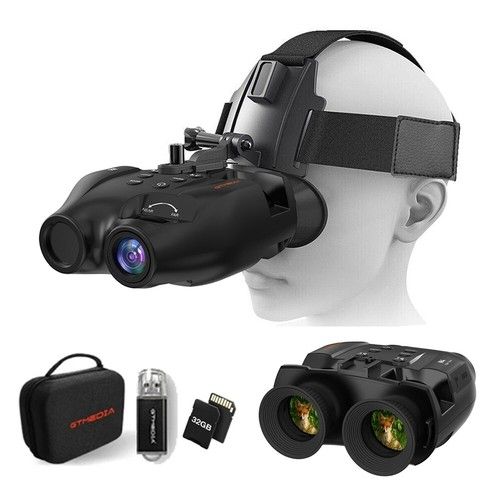 Head Mounted Night Vision Goggles FHD Digital IR Hunting Rechargeable Binoculars