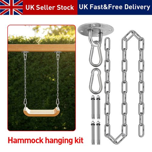 Stainless Hammock Heavy Duty Hanging Hook Kit Swing Chair Bracket Hardware UK — image 2