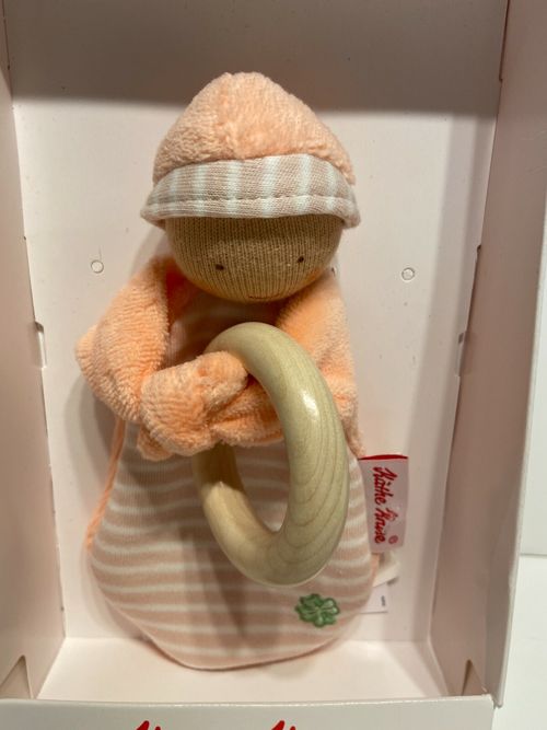 Kathe Kruse Good Luck Angel Wooden Grabbing Toy - Baby Gift - Brand New — image 2