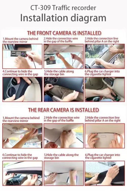 Dual Lens 1080P Car Dash Cam Recorder G Sensor DVR Front and Rear Camera Video — image 23