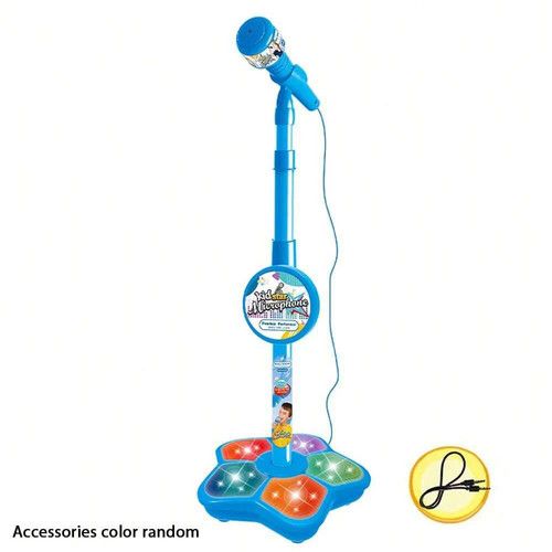 Kids Karaoke Microphone Stand Toy Portable Electronic Singing Machine Party Gift