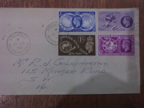 GB 1949 Universal Postal. Union set 10th October — image 1