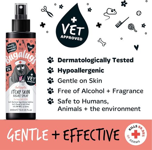 BUGALUGS itchy dog skin relief Antiseptic spray for dogs, puppy, cats & pets — image 7