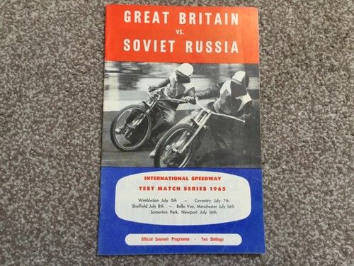 * WIMBLEDON: GREAT BRITAIN v SOVIET RUSSIA 5/7/65 speedway programme.