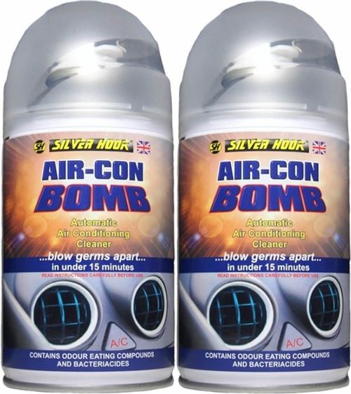 2x Air Con Bomb AC Spray Cleaner Conditioning Purifier Valet Cleaning Car 150ml