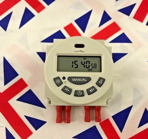 ⭐ 12V LCD Digital Clock Programmable Control Power Timer Switch Relay + Crimps ⭐ — image 3