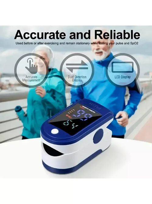 Heart Rate Monitor Oximeter Blood Oxygen SpO2 Finger Pulse Saturation Meter UK — image 3