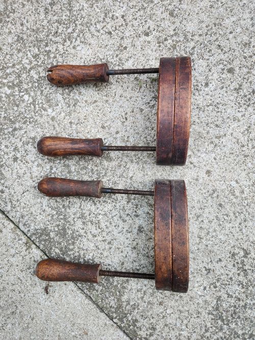 Viola clamps. Old. Excellent quality. Maple. — image 6